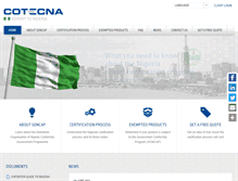 Tablet Screenshot of exports-to-nigeria.com
